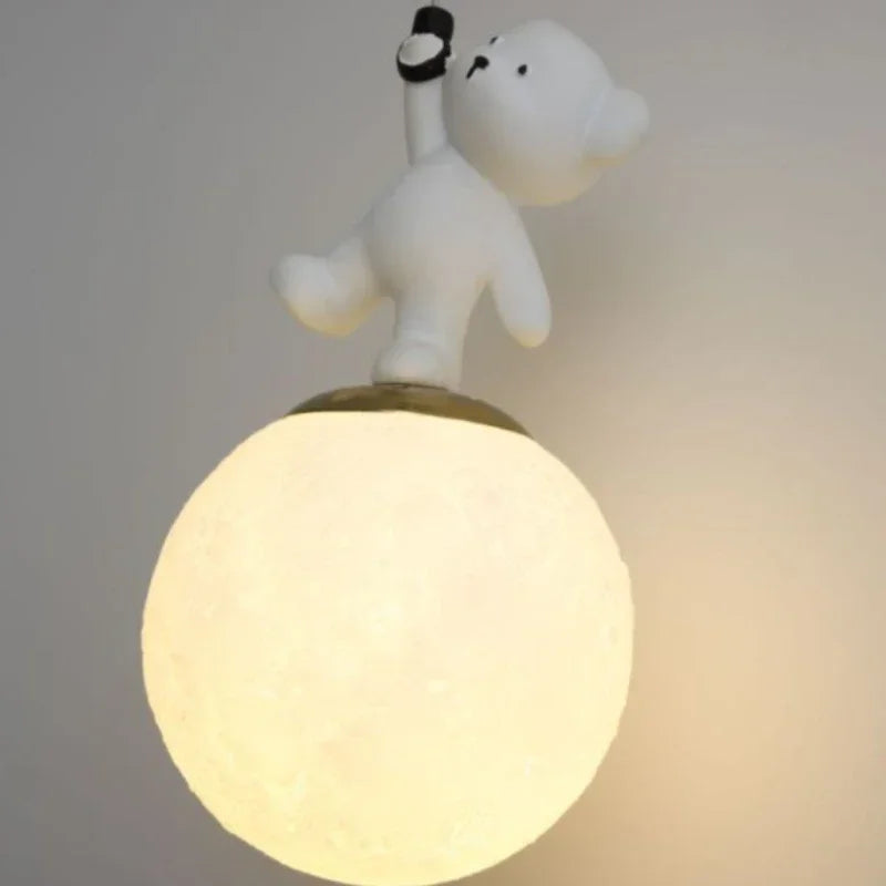 Rondea - LED-Pendelleuchte für Kinderzimmer Nordic Bear Glow