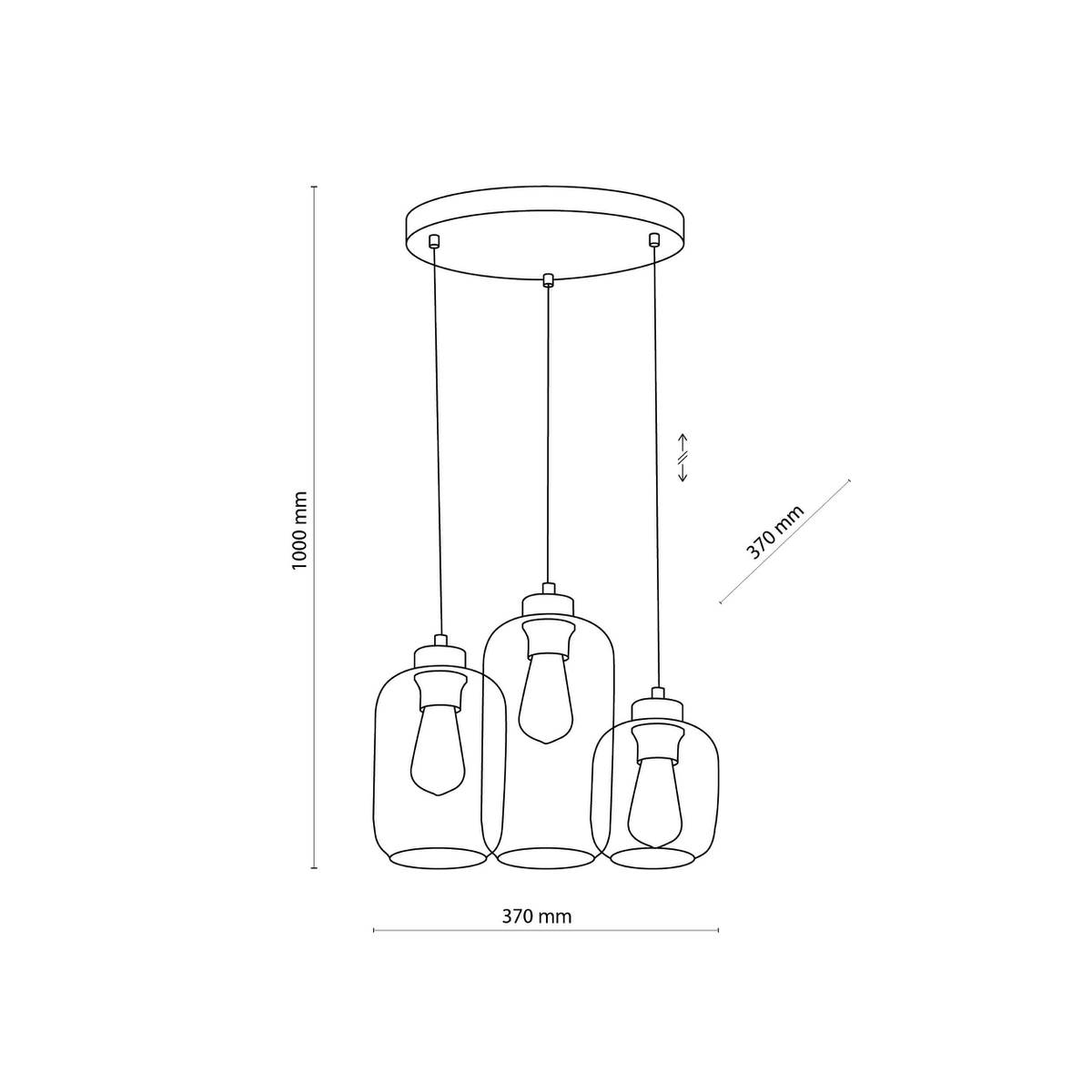 Huber - Möbel - Marco Spiegel Graphite III Pendelleuchte