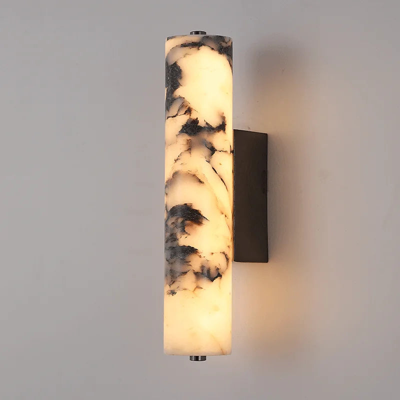 Murano - Schwarze Marmor-Wandleuchte mit nach oben und unten