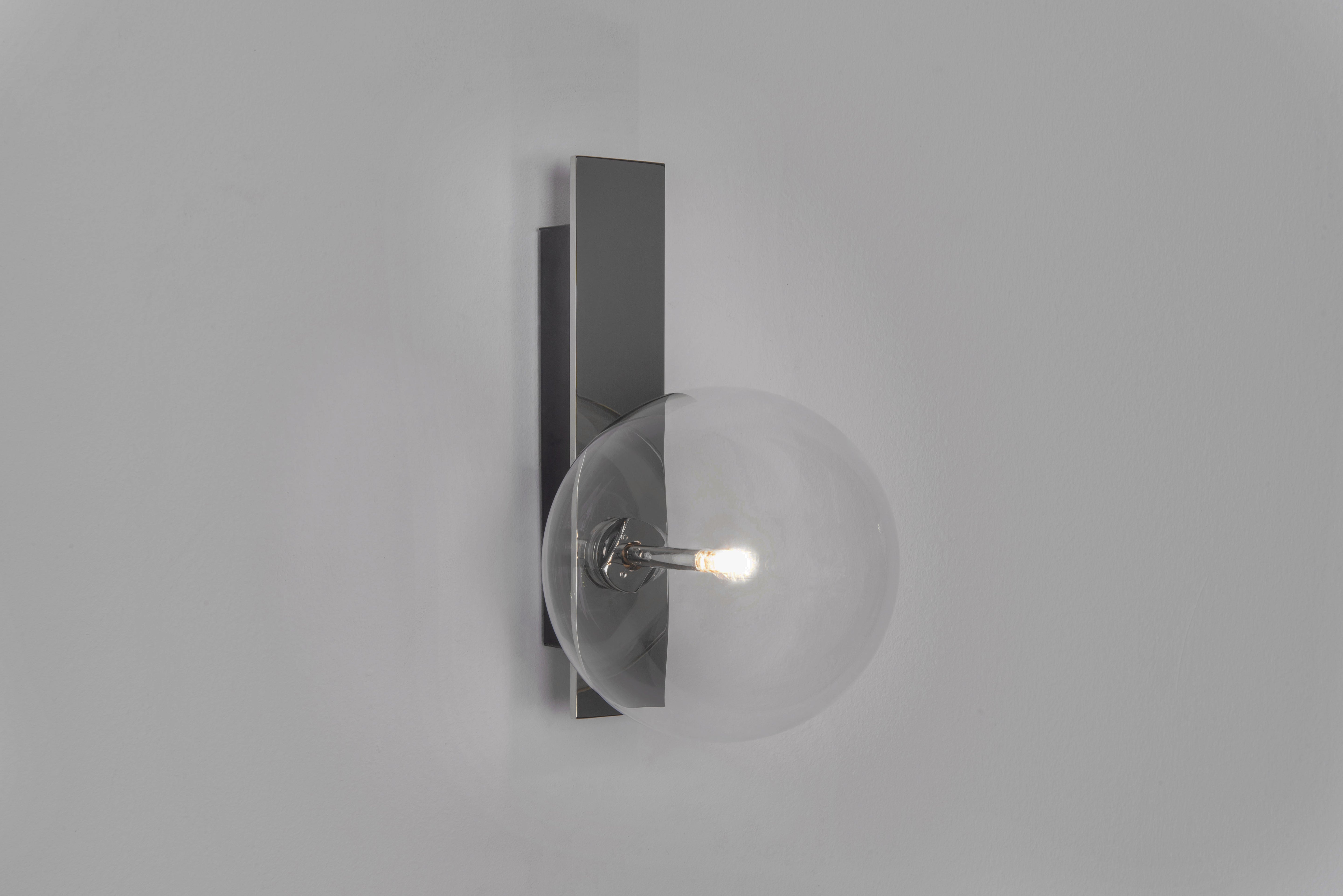 Metall/Glas - Designer-Wandleuchte, Metall/Glas