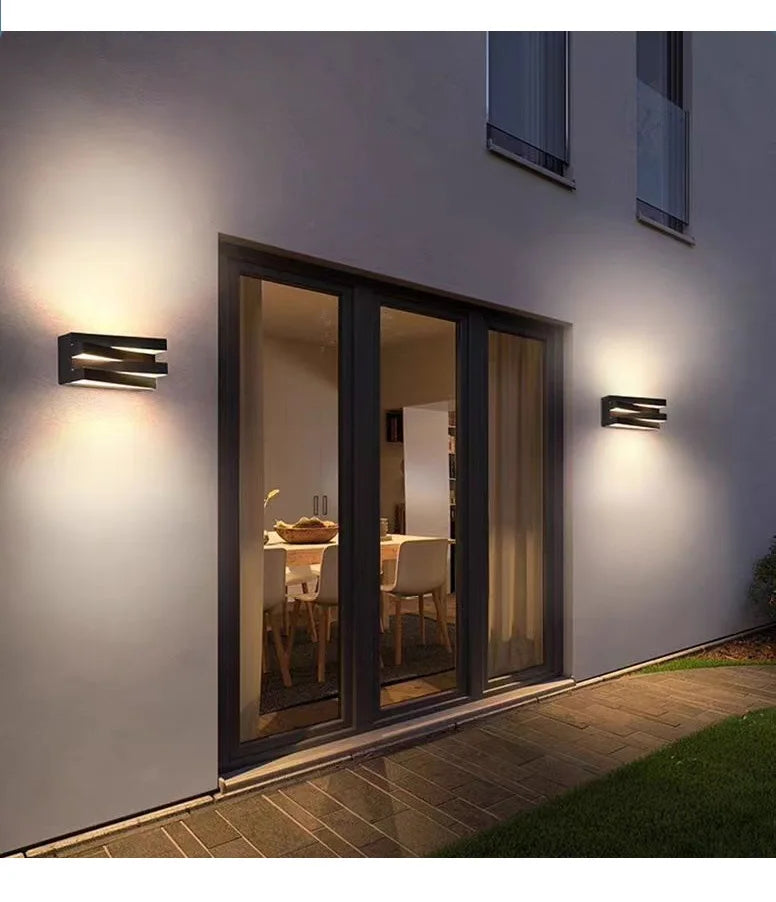Vortia - LED-Außenwandleuchte IP65 aus Aluminium und