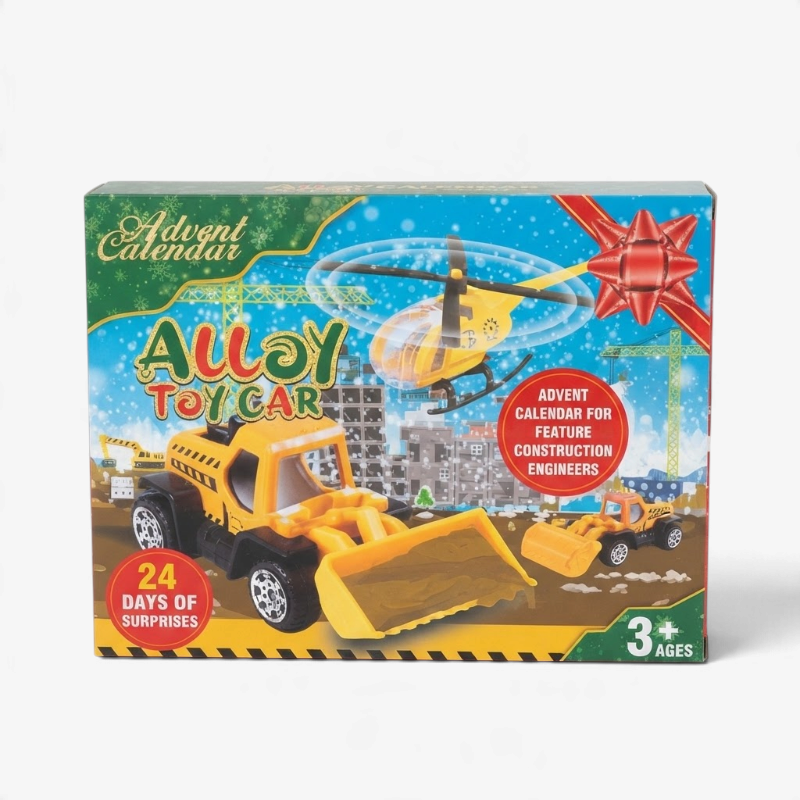 BuildFleet - Adventskalender mit Baufahrzeugen und 24 Legierungsteilen