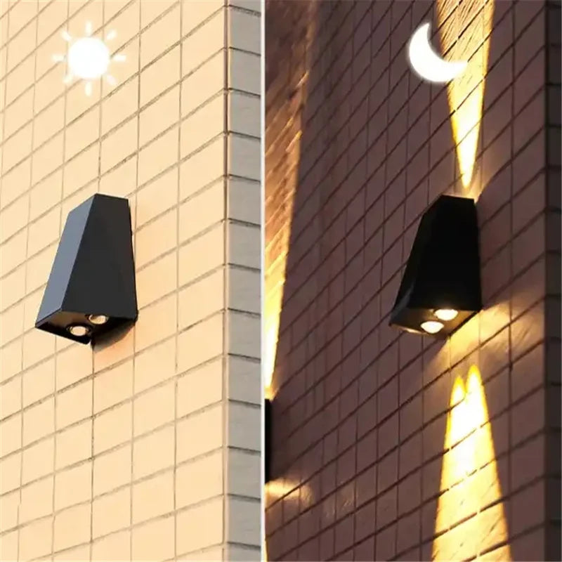 Aussenlux - Solar LED Wandleuchte Außen IP54