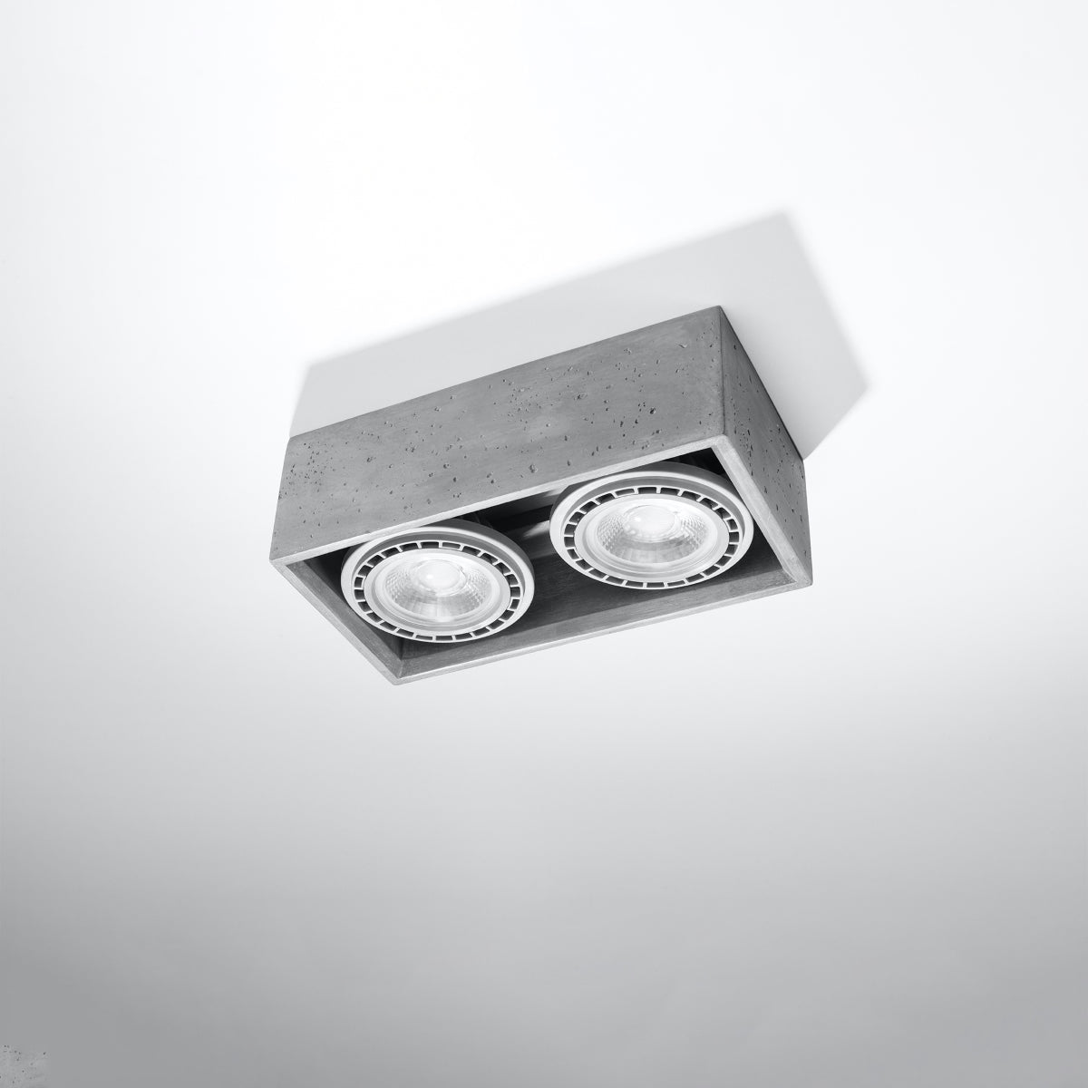 Polara - Deckenleuchte 2-flammig Beton 27 cm