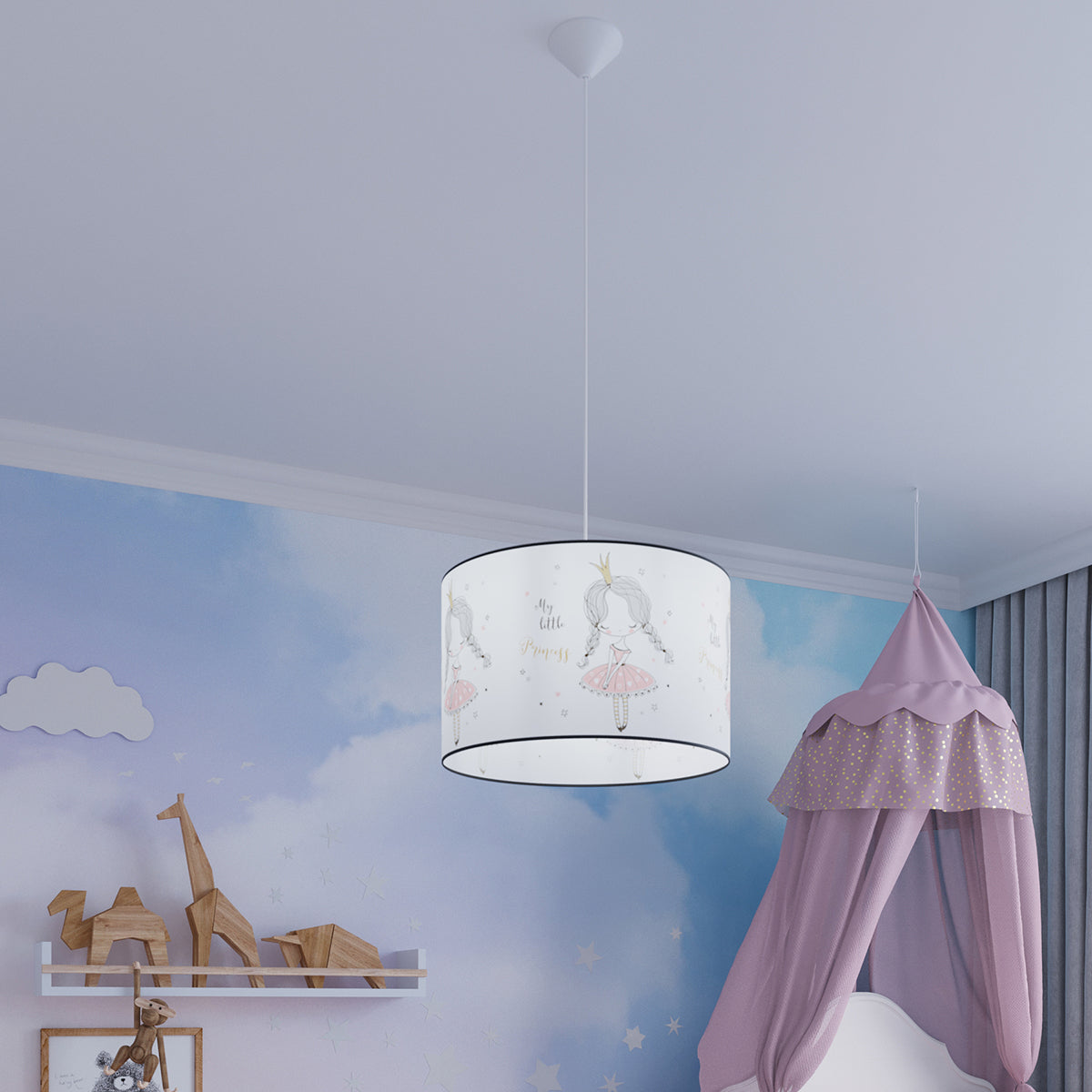 Lucero - Kinderzimmer-Hängeleuchte 40 cm, bunt