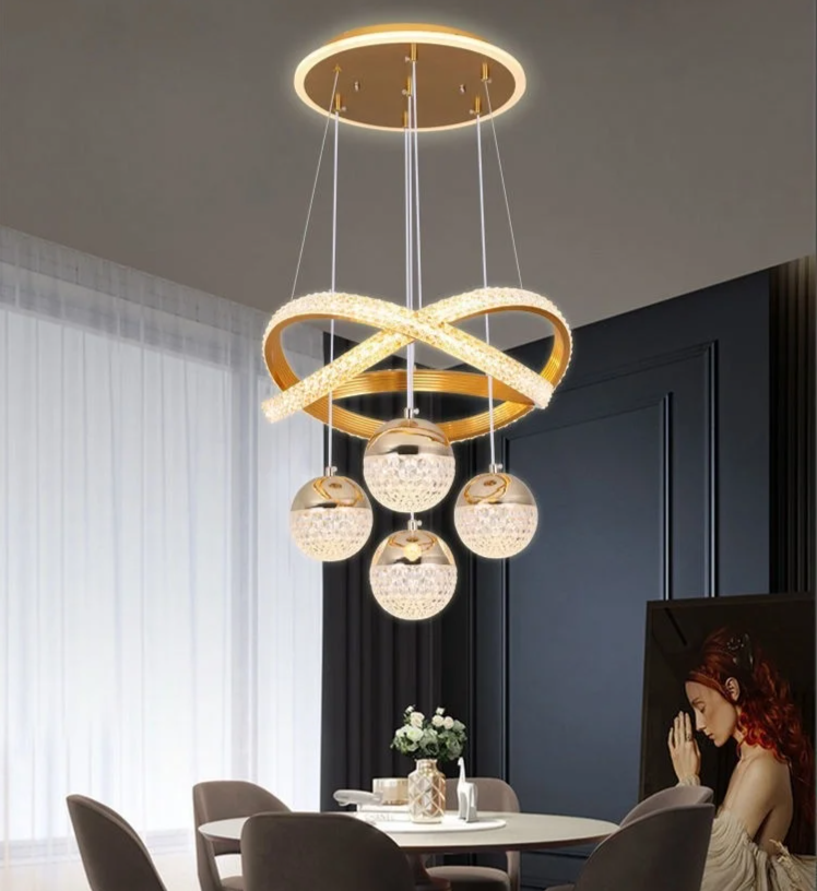 Aurela - LED-Pendelleuchte Ø 40 cm mit 3 Lichtfarben