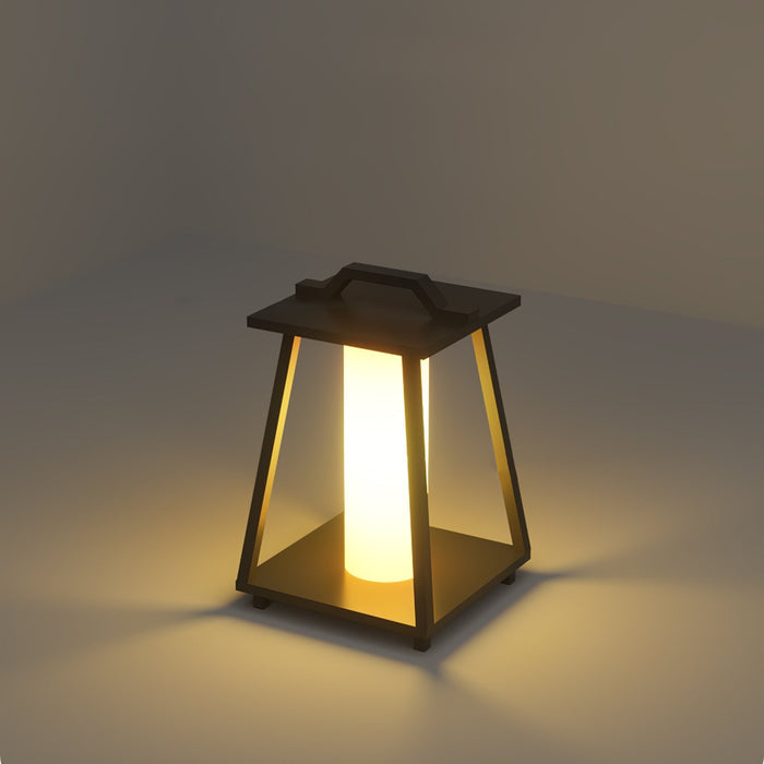 Brix - Tragbare LED Außenlampe Edelstahl