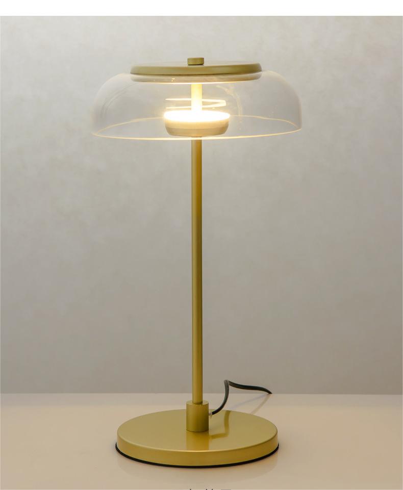 Quelix - Designer-Tischleuchte aus Glas mit LED