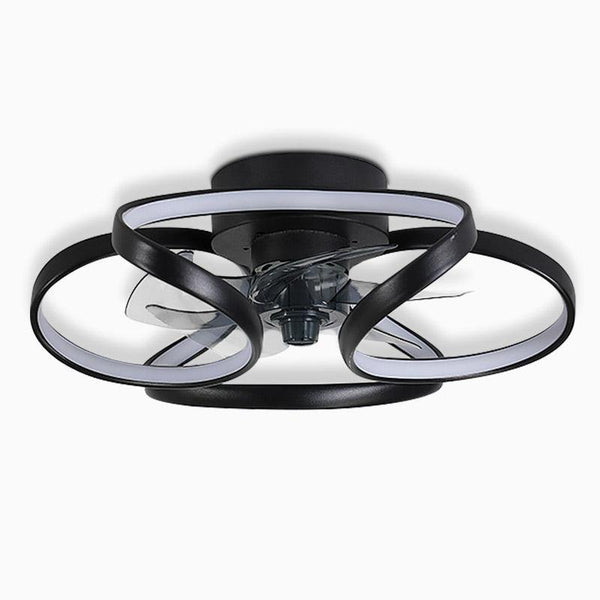 Solara - LED-Deckenleuchte in Blumenform mit Ventilator