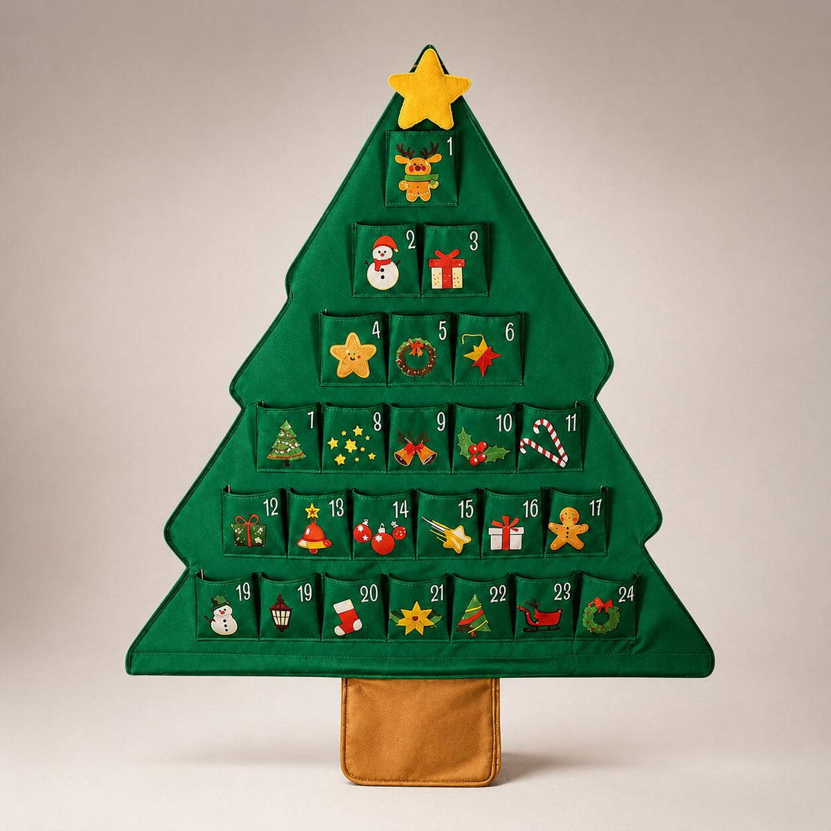 Hollycompart - Adventskalender in Tannenbaumform mit 24 Fächern