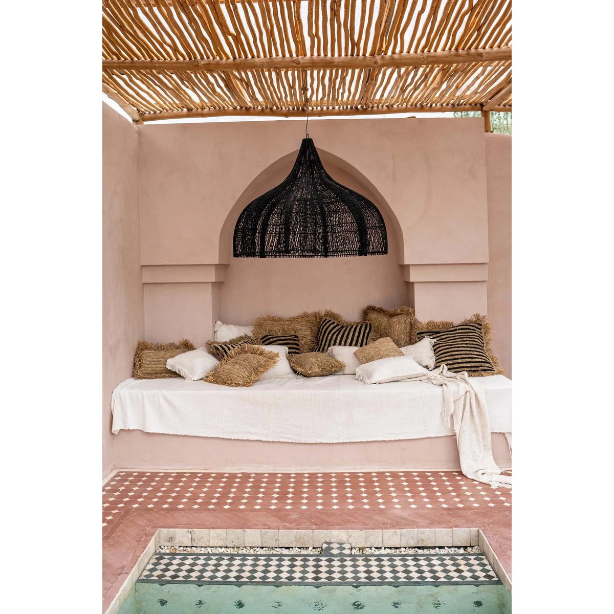Boho - XL Rattan-Hängeleuchte