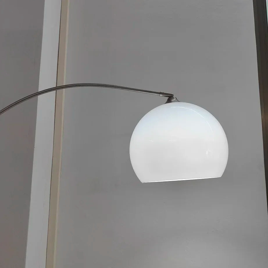 Chrom - LED-Stehleuchte, Chrom & Glas