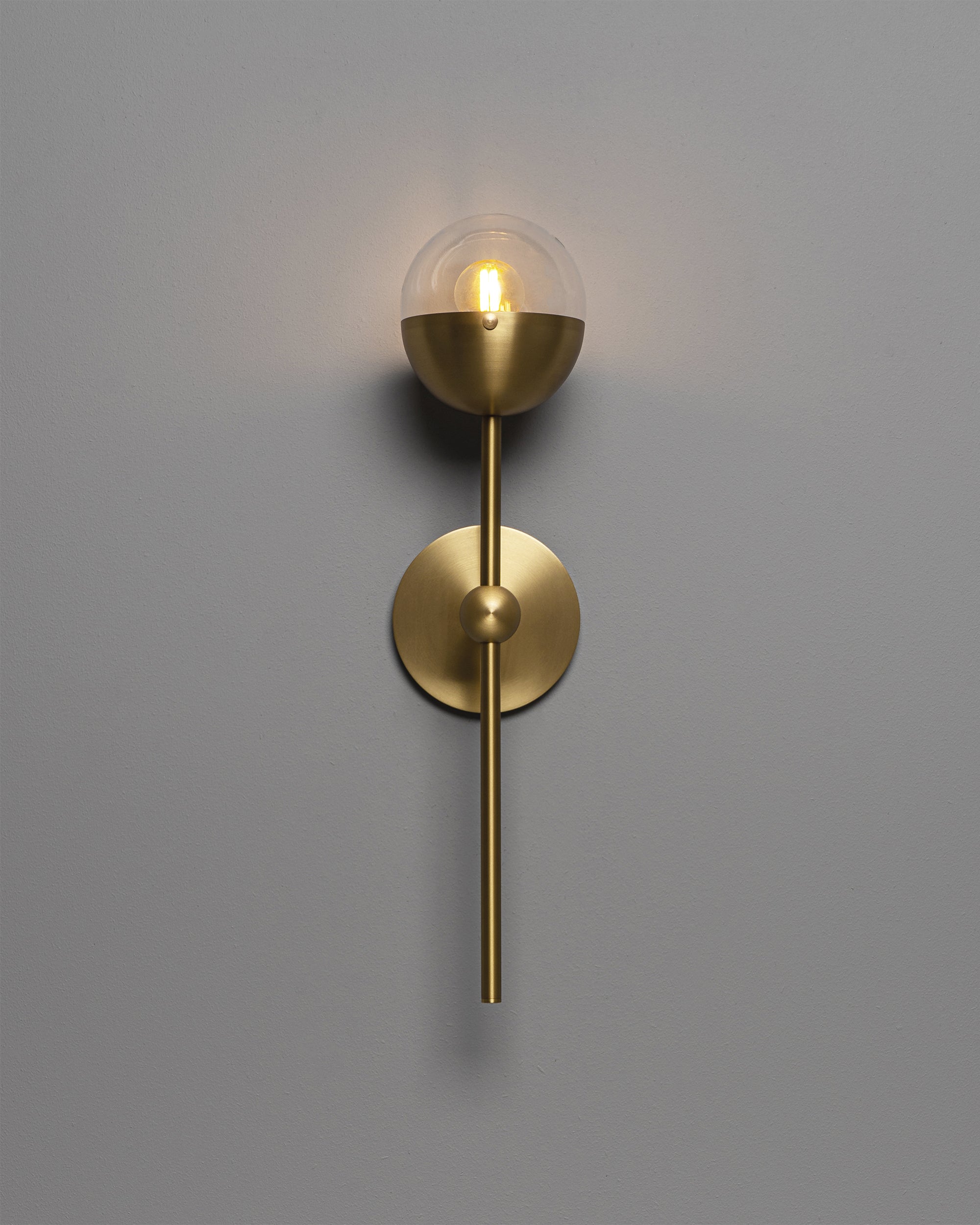 Metall/Glas - Wandleuchte, Metall/Glas, max. 508 mm Höhe
