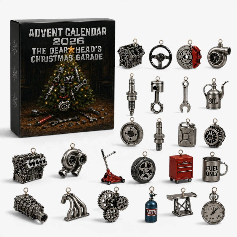 TorqueTrove - Automobilwerkstatt Adventskalender mit 24 Metallminiaturen