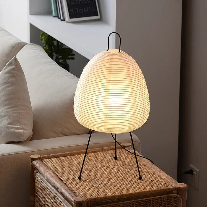 Japanische - Tischlampe Reispapier