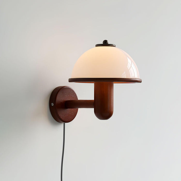 Pilzio - Holz Wandleuchte im Pilz Design