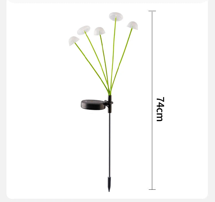 Helio - Solarbetriebene LED-Pilzlampe mit Dämmerungssensor