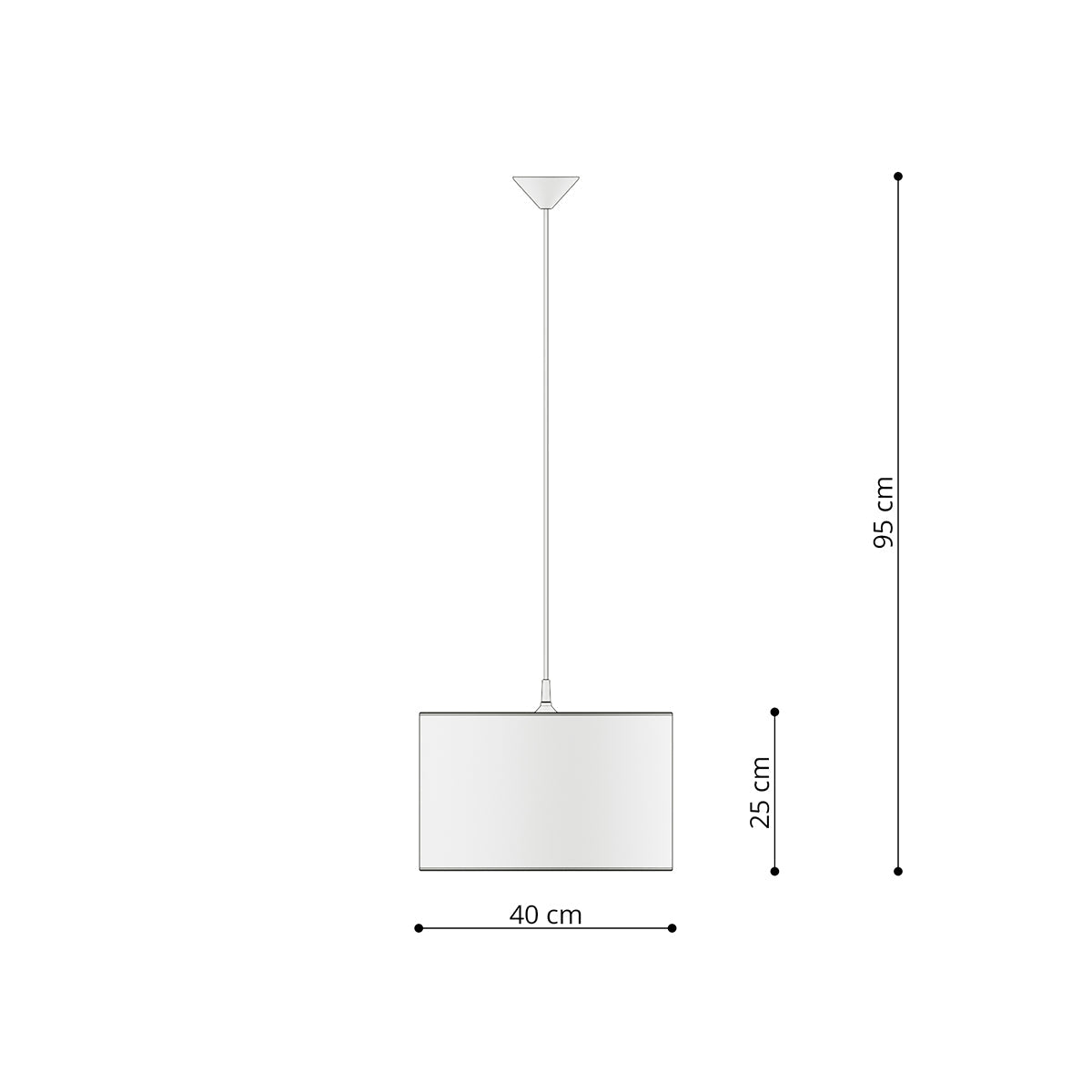Stella - Einhorn-Pendelleuchte, 40 cm, bunt, für