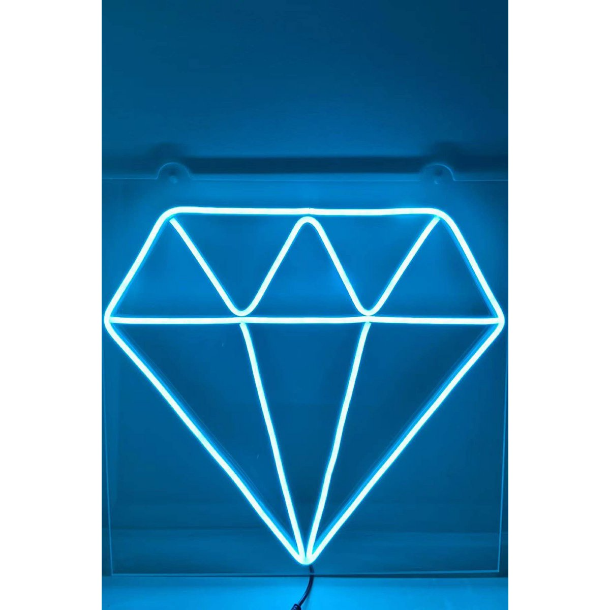 Stylo - Diamant-Neon-Tischleuchte aus Plexiglas
