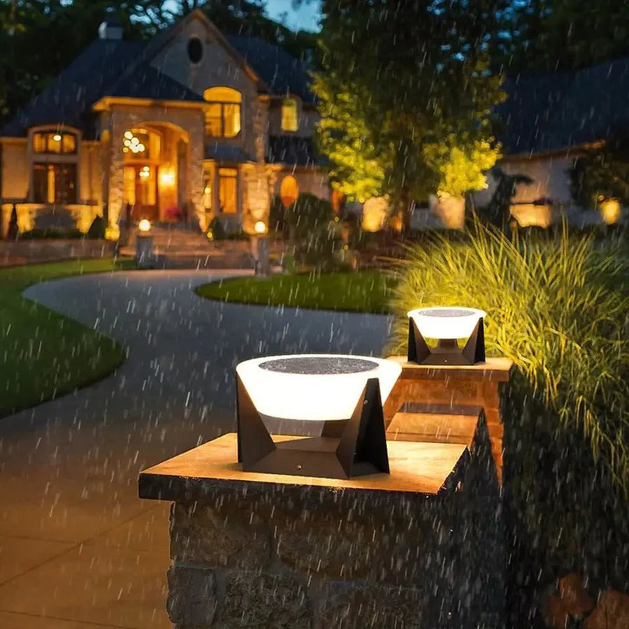 Landinglight - Solar Außenlampe IP65 27×27 cm