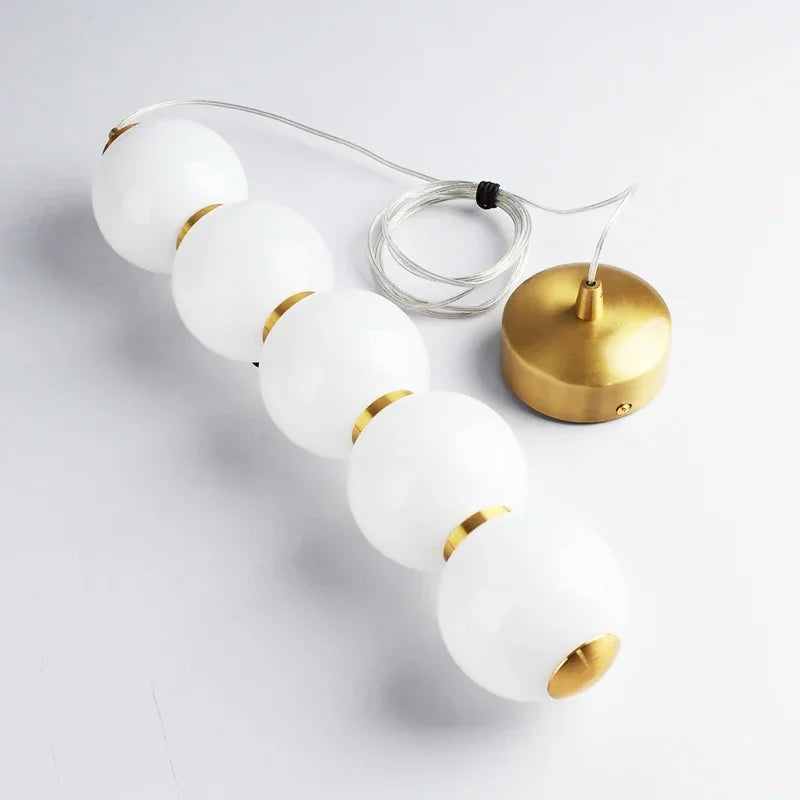 Orbita - Glaskugel-Pendelleuchte, 4-flammig