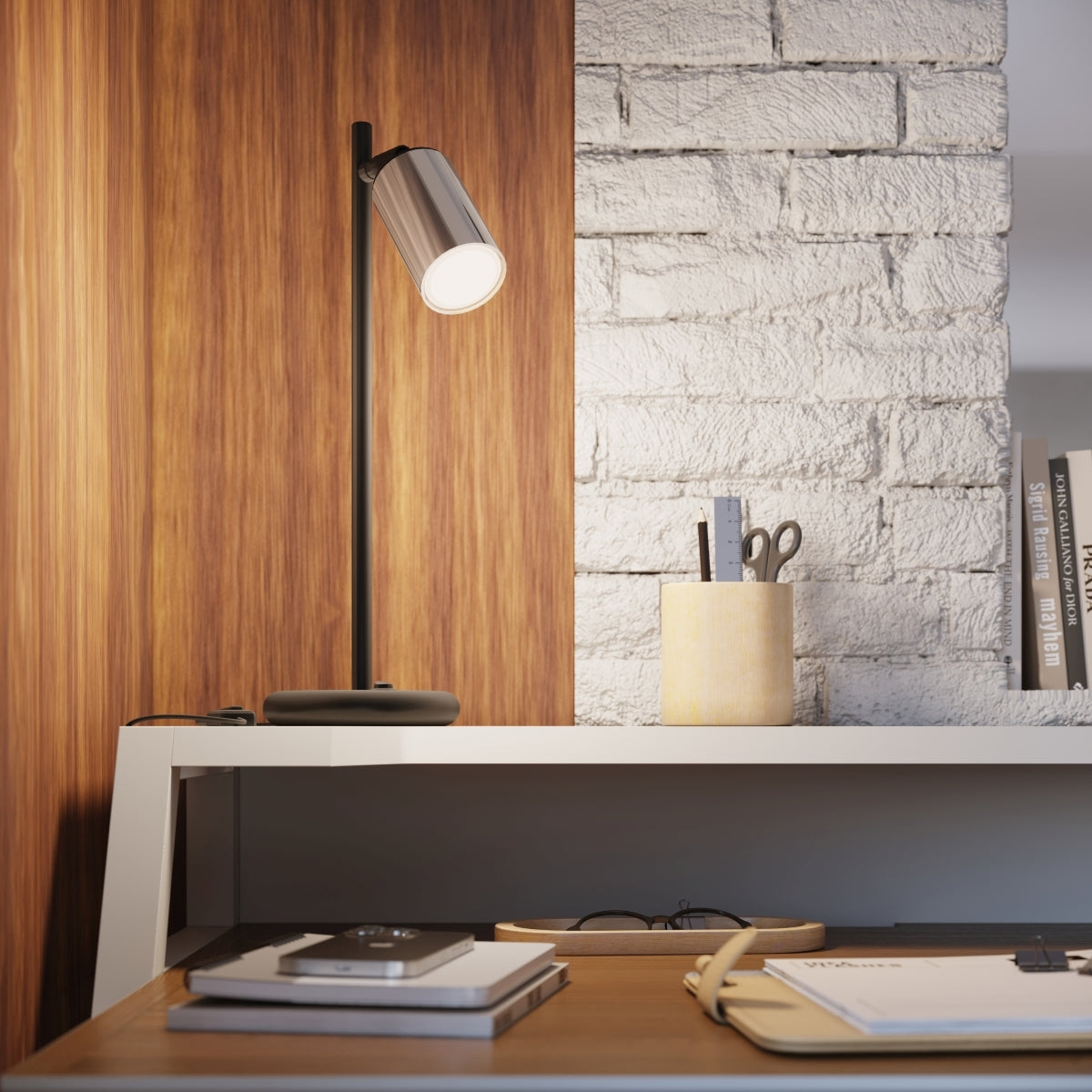 Rondea - Deckenleuchte, schwarz/chrom, 4-flammig