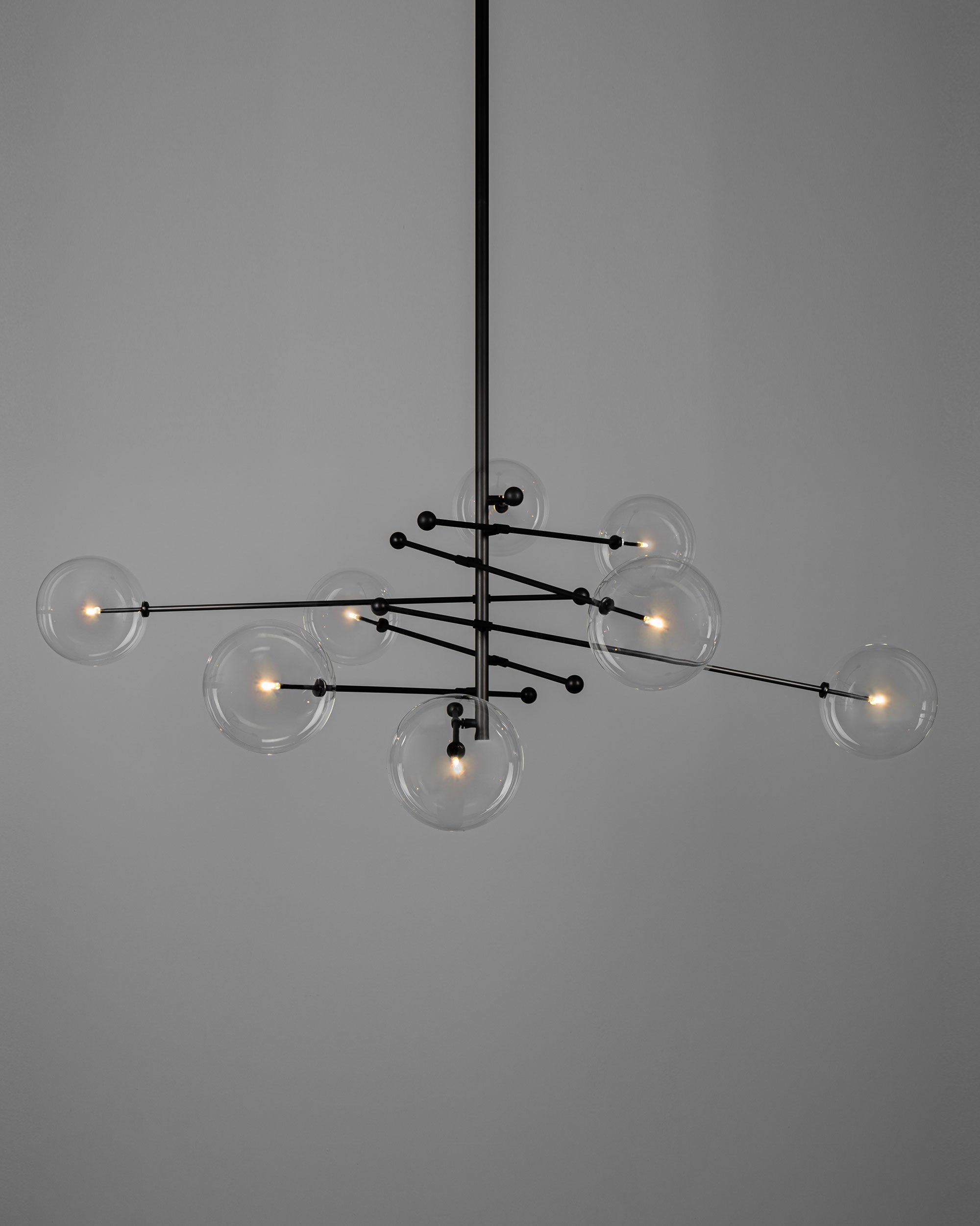 Aurela - Kronleuchter aus Metall und Glas mit 8 Armen
