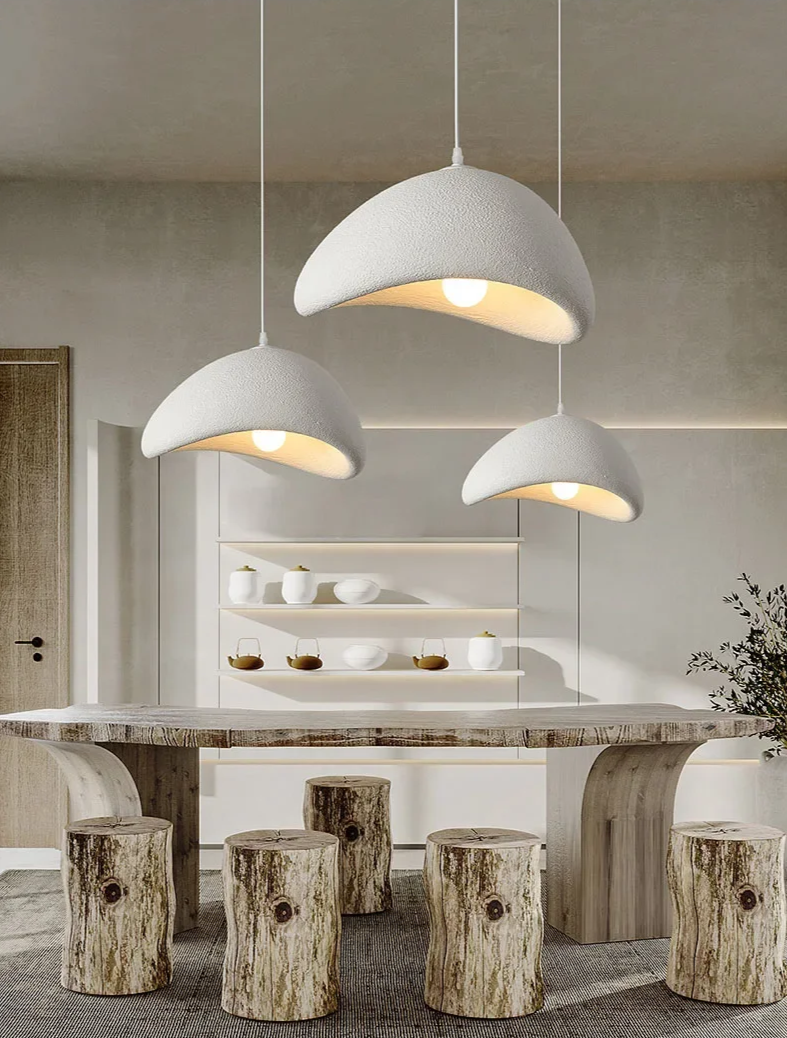 Zenita - Wabi-Sabi LED-Pendelleuchte aus Polystyrol