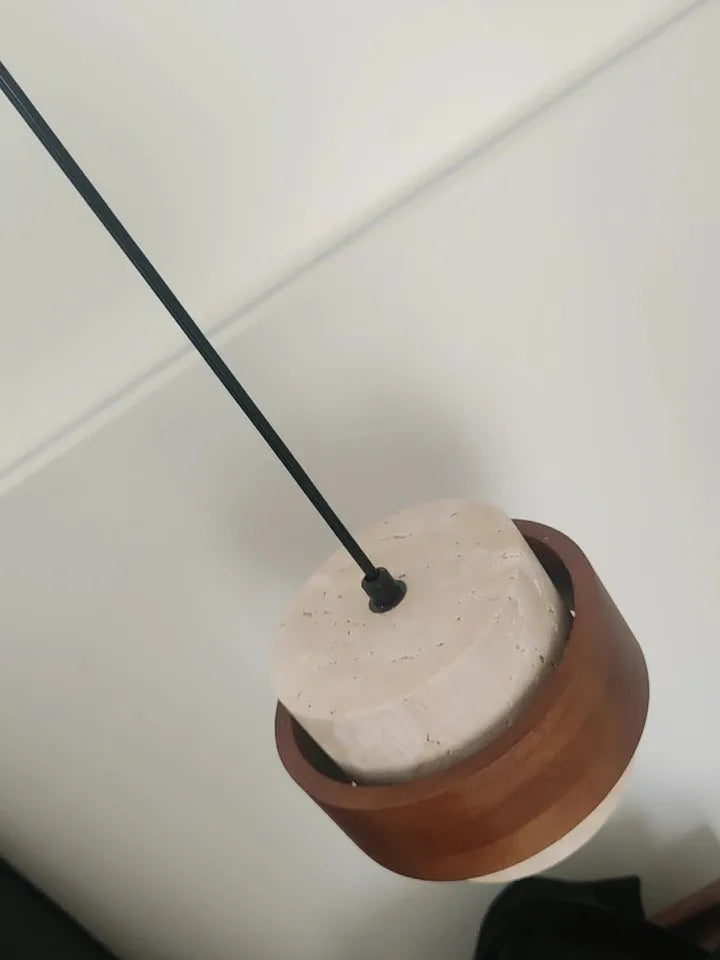 Halona - LED-Pendelleuchte aus Naturstein