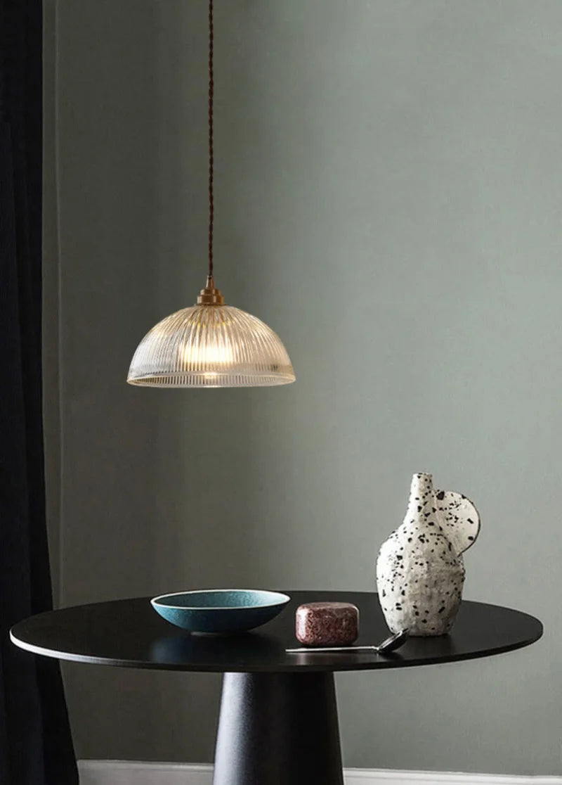 Nimbus - LED-Pendelleuchte aus Kupfer und Glas