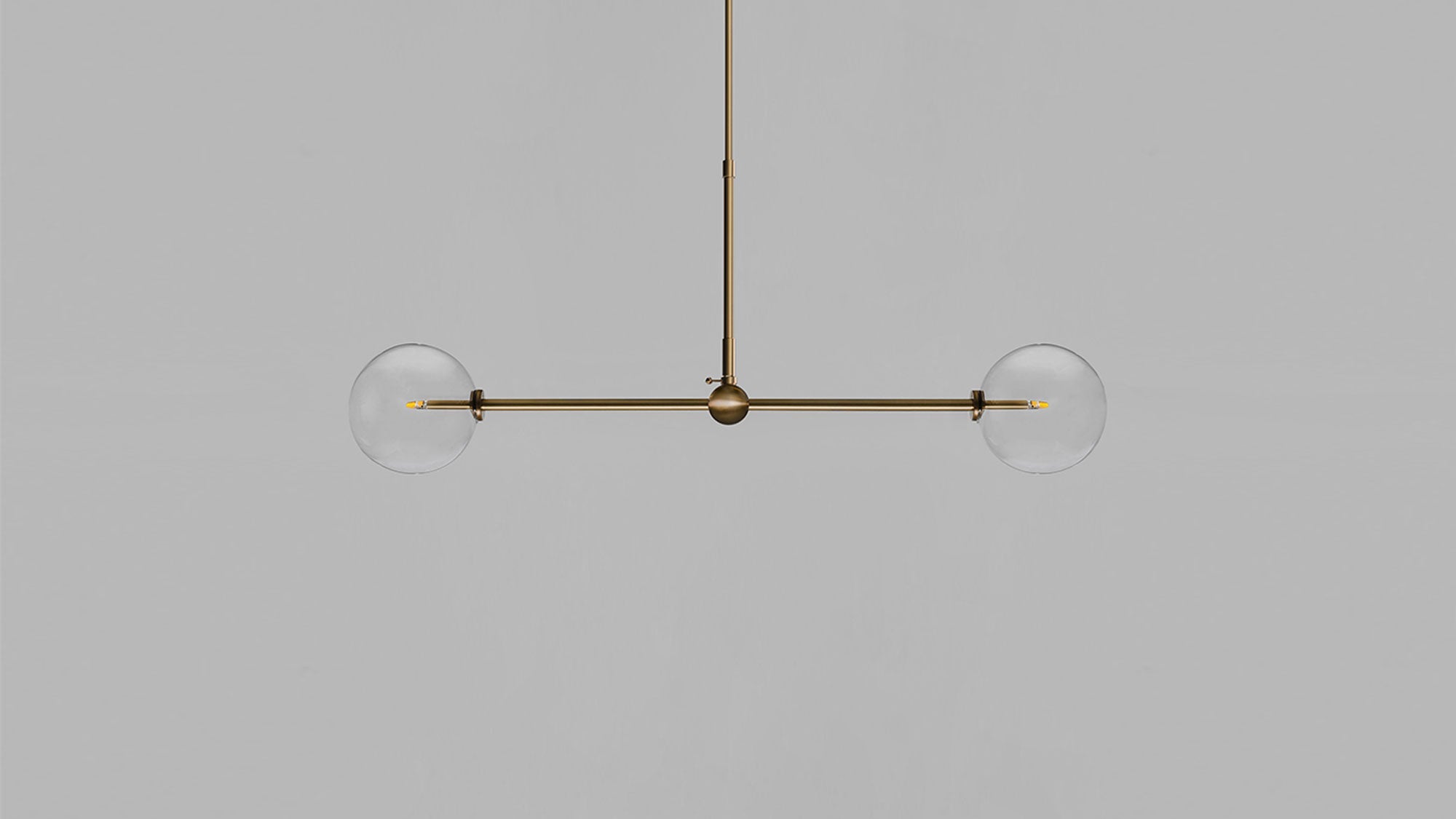 Metall/Glas - Designer-Pendelleuchte, Metall/Glas