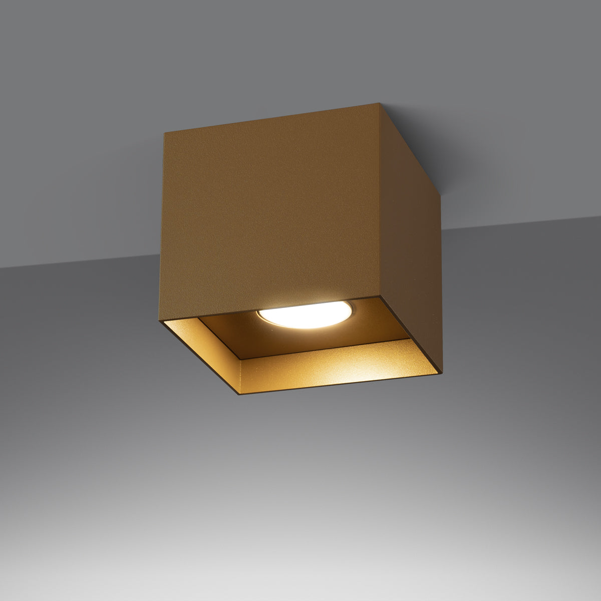 HATI - Deckenleuchte, 1-flammig, Goldfarbenes Aluminium, 10