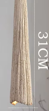 Japanische - Wabi-Sabi-Pendelleuchte ZENOVA aus Gips mit