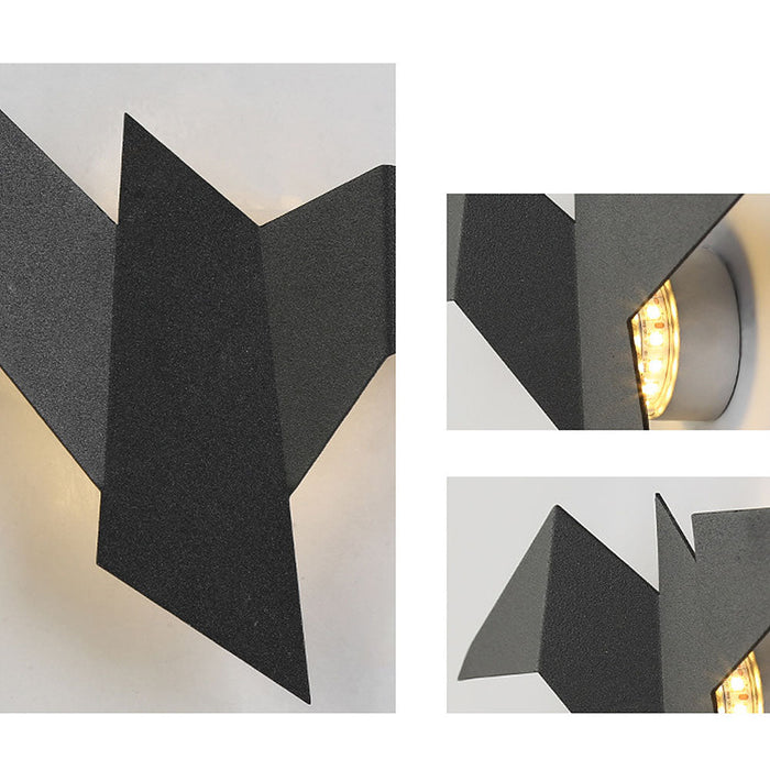 Vogel - Wandleuchte Metall Design
