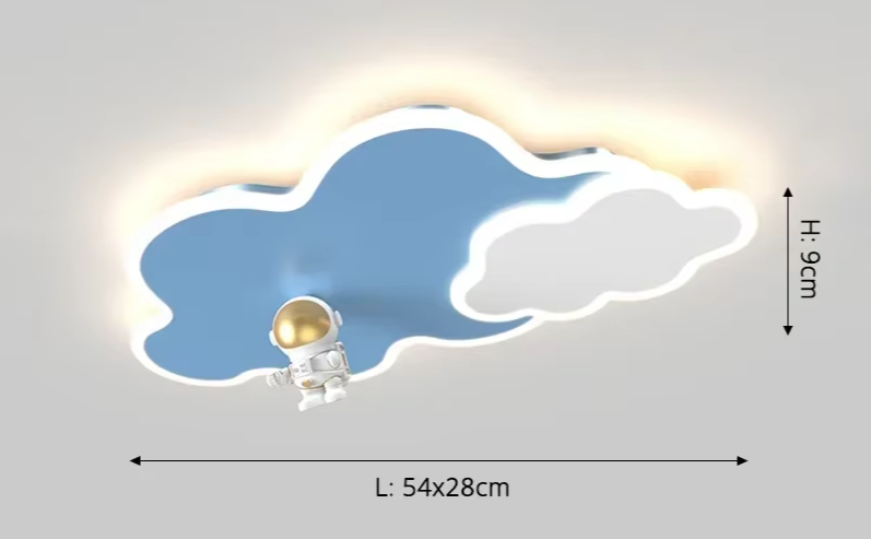 Astronaut - Kinderzimmer-Hängeleuchte Astronaut & Wolke