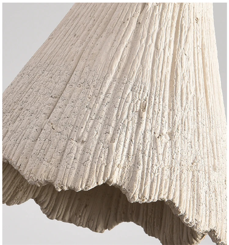 Japanische - Wabi-Sabi-Pendelleuchte ZENOVA aus Gips mit