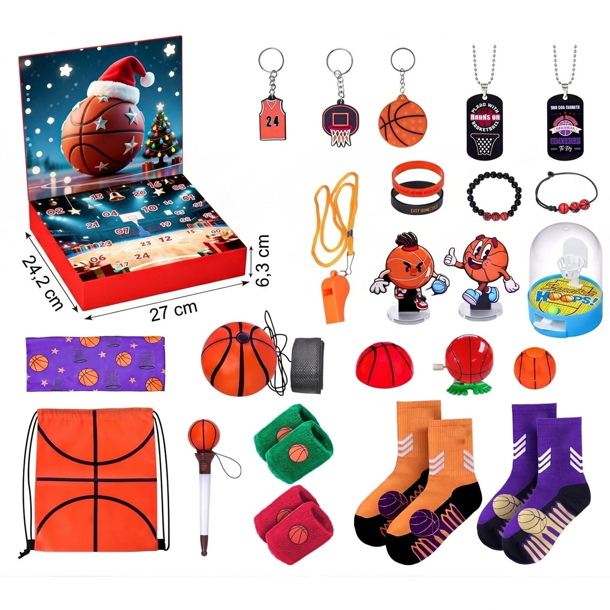 HoopQuest - Basketball-Adventskalender mit 24 Überraschungen