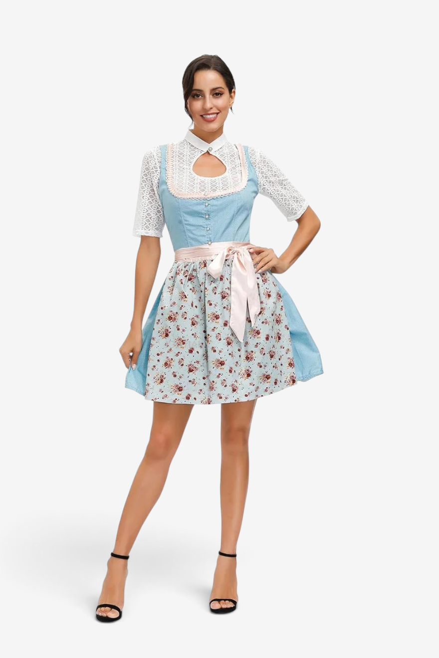 Bayerisches Dirndlkleid für Damen mit Spitzen
