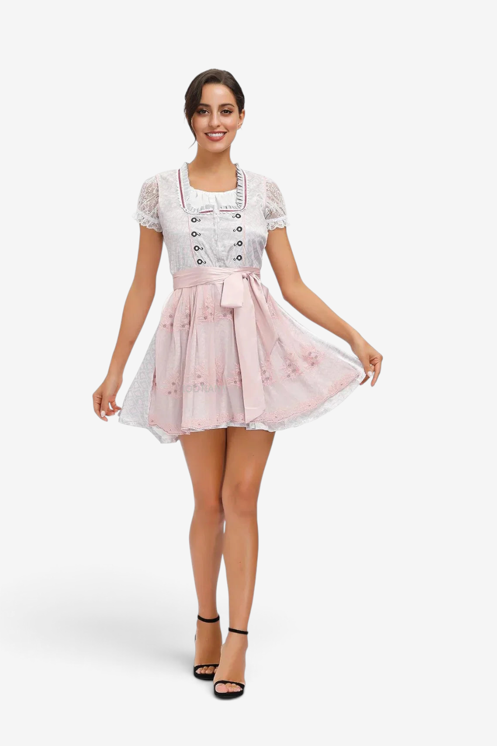 Bayerisches Dirndlkleid für Damen mit Spitzen