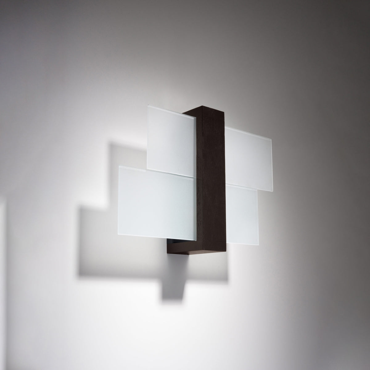 FENIKS - 1 Wandleuchte, Holz Wenge