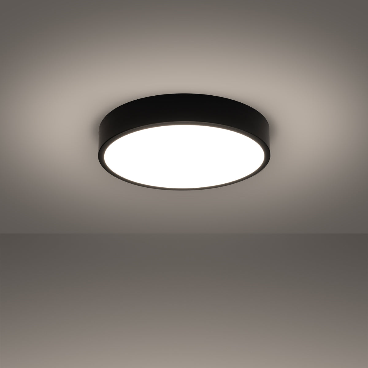 ONYX - Deckenleuchte Ø40 cm, schwarze LED 3000K