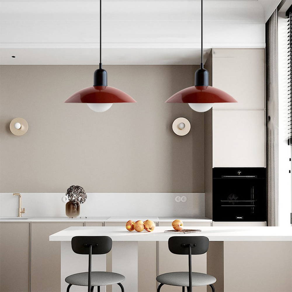 Macaron - Bauhaus Pendelleuchte, Metall & Glas