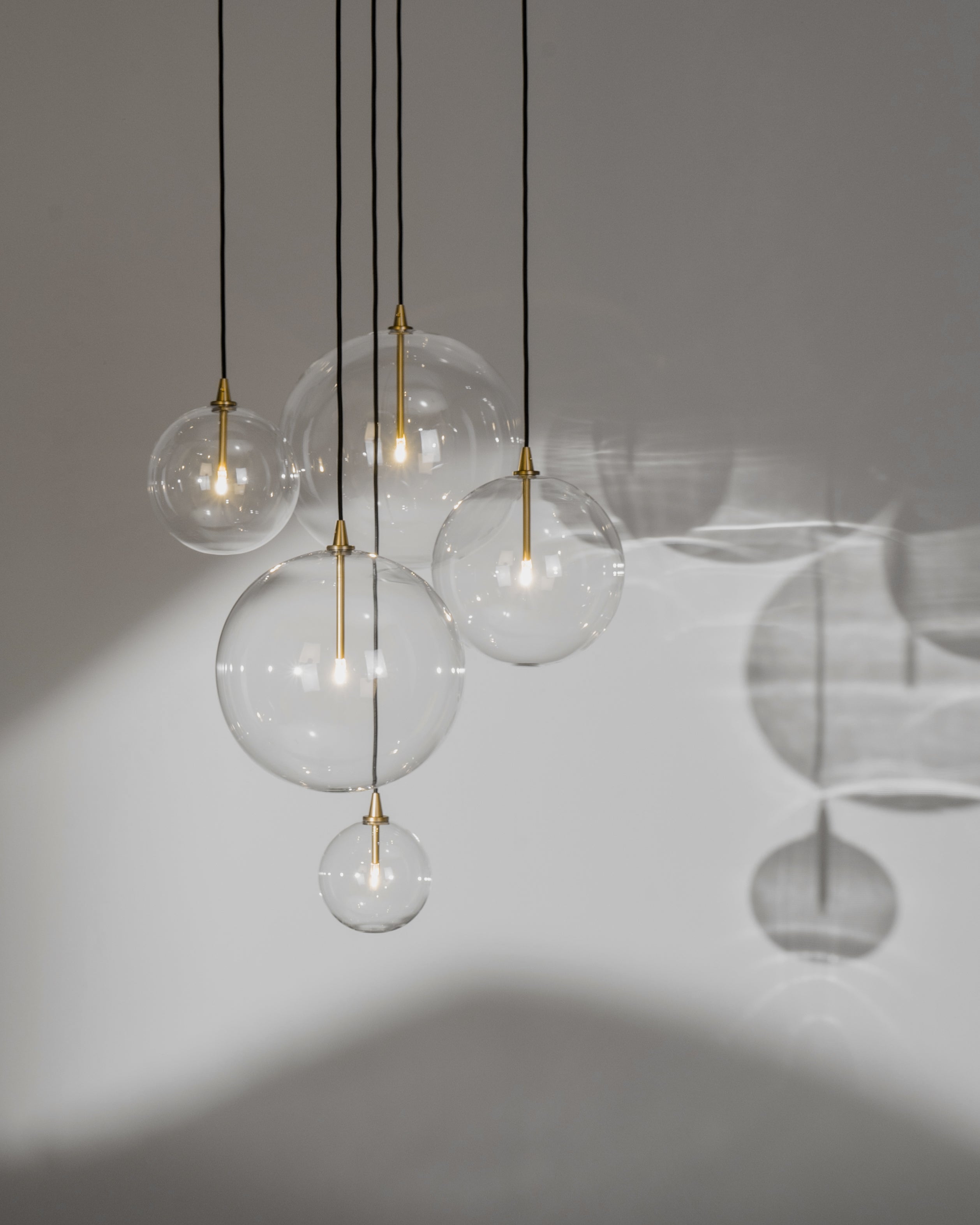 Metall/Glas - Cluster-Pendelleuchte, Metall/Glas, bis zu