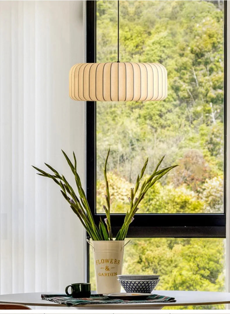 Halona - Wabi-Sabi-Seidenpendelleuchte