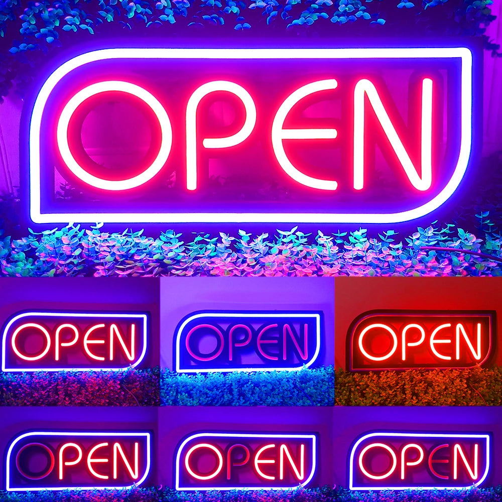 Neon-Schild - OPEN mit ultraheller LED
