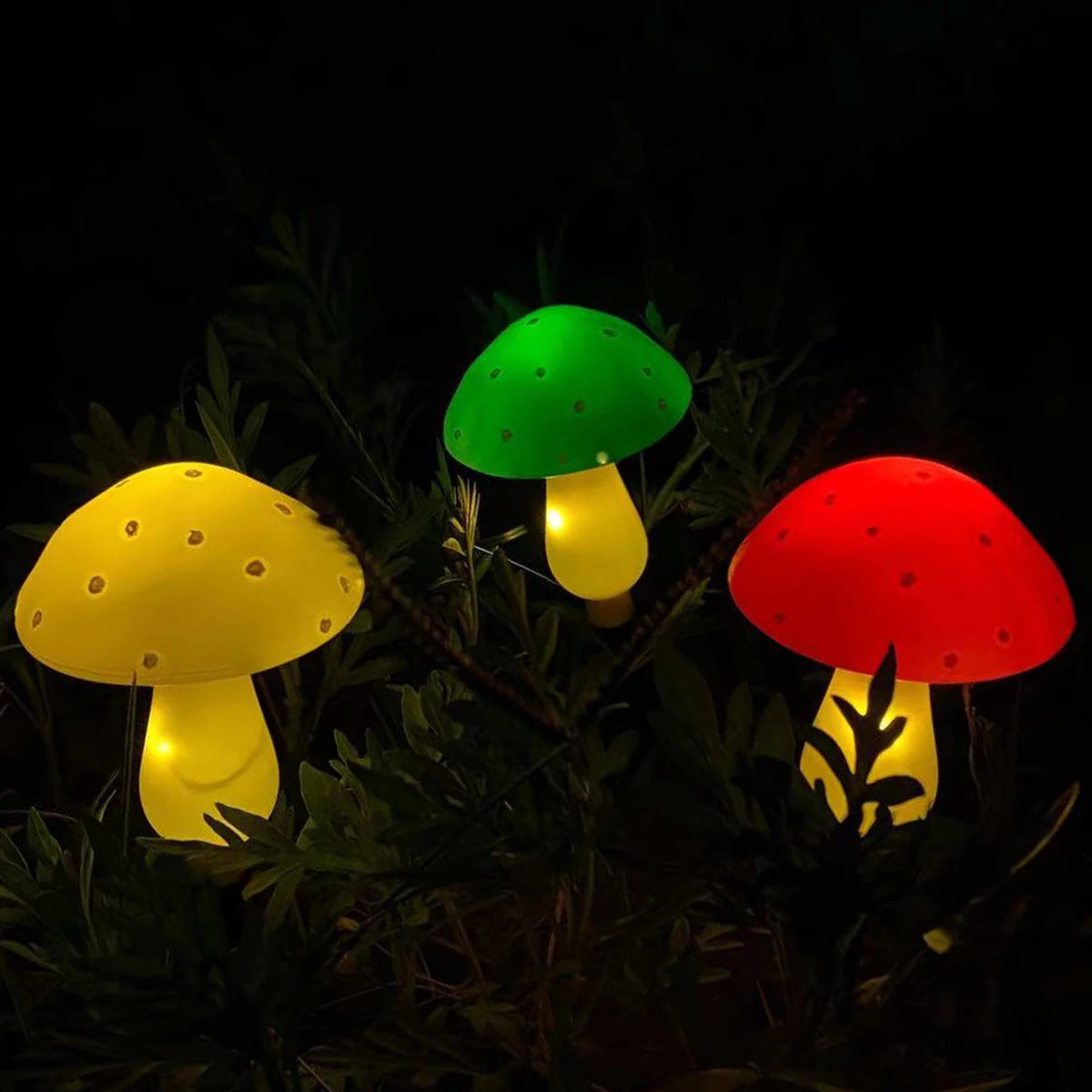 Helios - Solar-Lichterkette in Pilzform, 5 m, 12 LEDs