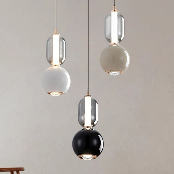 Nordic - Creative Pendelleuchte aus Eisen und Glas