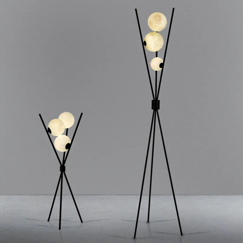 LunaGlow - 3D-Mond-Stehleuchte mit Stativ