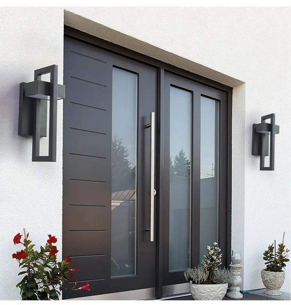 Terraza - Vintage LED-Außenwandleuchte 10 W IP65 in Schwarz