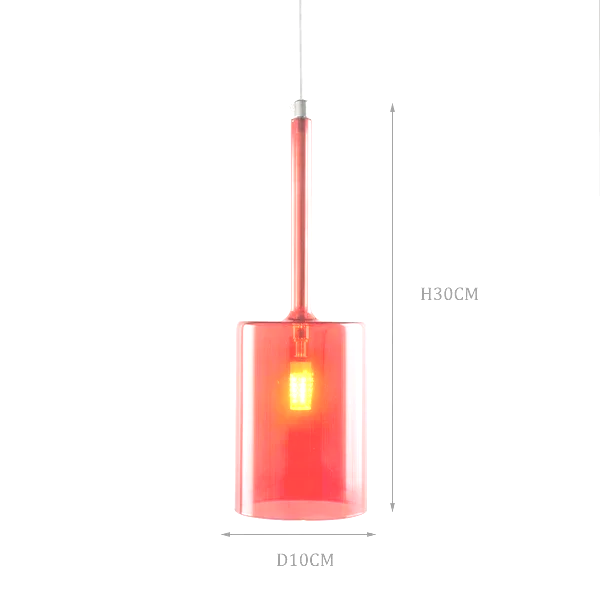Italienische - Design-Pendelleuchte mit Glasschirmen
